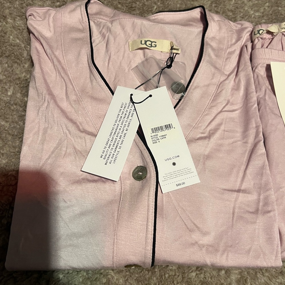 UGG Light Pink Sleepwear with Black Trim